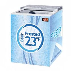 Fogel FROSTER-B-25-HCB 26" Forced Air Bottle Cooler - Holds (96) 12 oz Bottles, Black, 115v