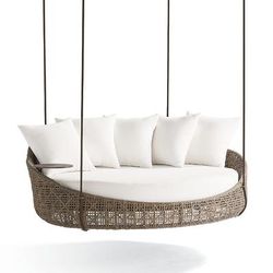 Coraline Hanging Daybed Replacement Cushion - Standard, Rain Moss - Frontgate