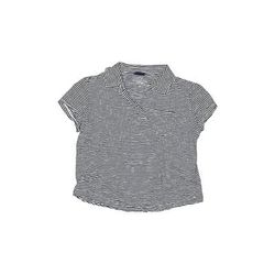Vineyard Vines Short Sleeve Polo Shirt: Blue Tops - Kids Girl's Size Medium