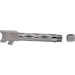 EFK Fire Dragon Pistol - Barrel - Threaded Sig Sauer P320 9mm Full Size 4.7in 1/2X28 RH Diamond Fluted Polished Stainless SSP320F9DFTHRPS