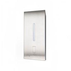 Gamco G-950FA 27 oz Wall Mounted Foam Soap Dispenser - Stainless Steel, No-Touch Sensor, 4 1/4" x 4 7/32" x 9 9/16", Silver