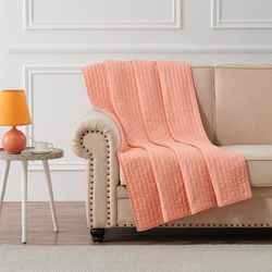 Monterrey Throw Quilt by Greenland Home Fashions in Coral