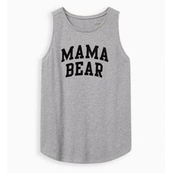 Torrid Tops | Classic Fit Tank - Mama Bear Grey | Color: Black/Gray | Size: 3x