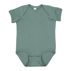 Rabbit Skins 4424 Infant Fine Jersey Bodysuit in Basil size Newborn | Ringspun Cotton LA4424, RS4424