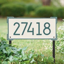 Montclair Yard Plaque - Black/Silver - Grandin Road