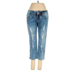 Razzle Dazzle Jeans - Mid/Reg Rise: Blue Bottoms - Women's Size 3