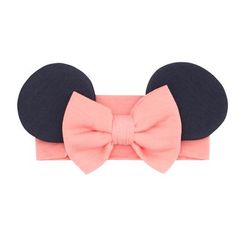 Disney Minnie Mouse Luxe Baby Girl Soft & Stretchy Bamboo Bow Headbands - Newborn - 3T