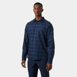 Helly Hansen Men’s Aker Flannel Long Sleeve Shirt Blue XL