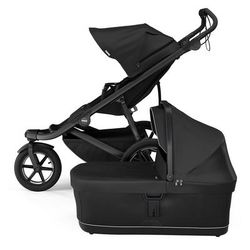 Thule Urban Glide 3 Single Jogging Stroller + Bassinet Bundle - Black