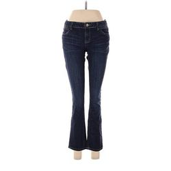 Simply Vera Vera Wang Jeans - Low Rise: Blue Bottoms - Women's Size 4