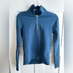 Lululemon Athletica Tops | Lululemon 1/4 Zip Size Xs | Color: Blue | Size: Xs