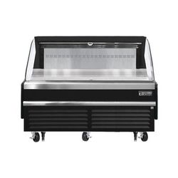 Everest Refrigeration EOMH-72-B-35-S 73 1/4" Horizontal Open Air Cooler w/ 1 Levels, Black, 115v