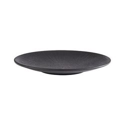 Libbey APS85064 Nero 10 1/4" Round Melamine Dinner Plate, Black, Matte Black