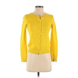 J.Crew Cardigan Sweater: Yellow - Women's Size 2X-Small