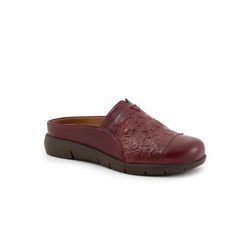 Women's San Marc Tooled Casual Mule by SoftWalk in Dark Red (Size 12 M)