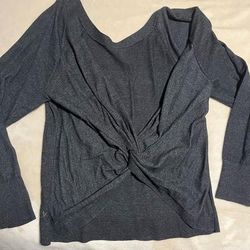 Victoria's Secret Tops | Knotted Vs Shirt | Color: Gray | Size: M