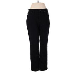 J.Crew Factory Store Jeans - High Rise: Black Bottoms - Women's Size 29