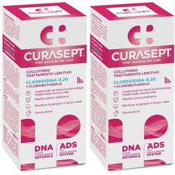 CURASEPT® Colluttorio Trattamento Lenitivo Set da 2 2x200 ml Collutori