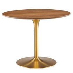 "Pursuit 40" Dining Table - East End Imports EEI-6313-WAL-GLD"