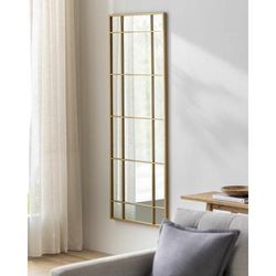 Cersosimo 62"H x 24"W x 1"D Modern Gold Full Length Mirror - Boutique Rugs