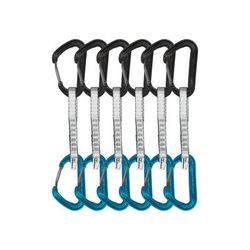 DMM Aether Quickdraw 6 Pack 12cm Turquoise/Matt Grey A498-12P6