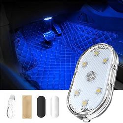 mini led per auto luce d'atmosfera per interni usb ricaricabile magnetica wireless touch light luce di lettura per tetto accessori per interni auto