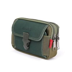 marsupio multiuso in tela da uomo - marsupio impermeabile per telefono da esterno per viaggi, escursioni e uso quotidiano