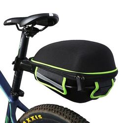 west bike 8 l borsa da sella per bici borsa portabiciclette con struttura in metallo e copertura antipioggia impermeabile strisce riflettenti leggere borsa per bici panno borsa per bicicletta in lycra eva borsa per ciclo bici bicicletta ciclismo