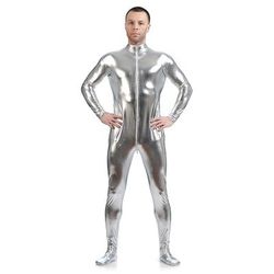 Costume di Carnevale Tuta Intera Tute Zentai Lucide Costume Cosplay Tuta di pelle Tinta unita Sesso Costume Sexy Per uomo Per donna Costume per Halloween Adulti