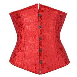 Rococò Punk Gotico Medievale Biancheria intima Sottobusto Bustino 14 ossa di plastica Costume Per donna Matrimonio Ospite di nozze Adulti Corsetto