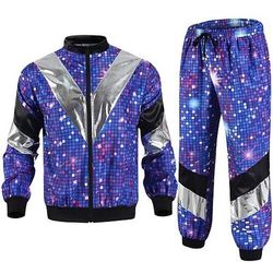 Hippie Anni '80 Stile da Strada Abiti Giacca Shorts Disco Costume Per uomo Per donna Costume di Carnevale Mascherata Festa / Sera Abbigliamento Quotidiano Casual Quotidiano Adulti Top Pantaloni