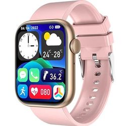 imosi qx7 smart watch 1.85 pollici smartwatch fitness running watch bluetooth monitoraggio della temperatura pedometro promemoria chiamate compatibile con android ios donna uomo impermeabile lunga