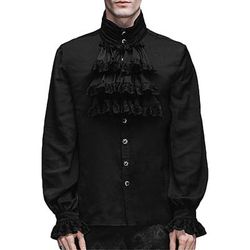 Retrò Vintage Medievale Blusa / Camicia Mascherata Normale Principe Vampiro Aristocratico Costume Per uomo Costumi da pirata Fantasia Stile Steampunk Carnevale Capodanno Mascherata Evento / Festa
