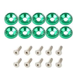 10pcs alluminio m6 x 20 modifica styling auto parafango rondella targa bulloni decorazione auto