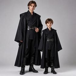 Cavaliere Jedi Costume Cosplay Abiti Costume Cosplay for Ragazzi Adulti Bambini Halloween Carnevale Con il fumetto Anime Expo
