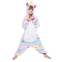 Costume da band di animali Pigiama Kigurumi Costume di fantasia Costume tutina Fantasia animale Unicorno Cartone animato Caldo Comodo Bambini Unisex Ragazzi e Ragazze Natale Halloween Carnevale Feste