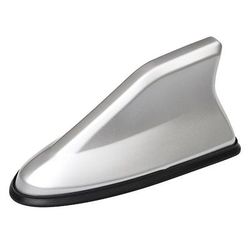 Antenna a pinna di squalo per auto, ricevitore di segnale radio universale impermeabile, antenna da tetto per la maggior parte di auto, SUV e camion, decorazione a pinna di squalo resistente dal design aerodinamico con nastro adesivo robusto