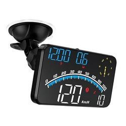GPS digitale universale display HUD da 5,5 per auto velocità in MPH/Km/h promemoria di guida stancante allerta di eccesso di velocità display HD per tutti i veicoli