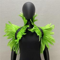 Punk Gotico Scialli Mantello di piume Bolero Strega malefico Costume Per donna Costume di Carnevale Orgoglio Halloween Carnevale Festa / Sera Parata dell'Orgoglio Mese dell'orgoglio Adulti Scialle