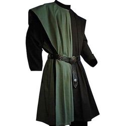 Punk Gotico Medievale Rinascimento Blusa / Camicia Guerriero Cavaliere Vichingo Crociato Tinta unica Costume Per uomo Vichingo Feste Adulti Blusa