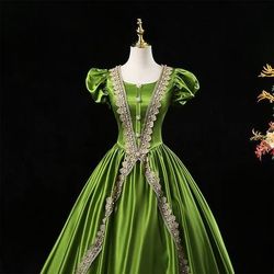 Gotico Vittoriano Ispirato al vintage Vestito Costume da festa Abito da Ballo Principessa Shakespeare Tinta unica Abito da ballo Costume Per donna Reale Halloween Carnevale San Valentino Festa serale