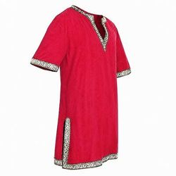 Medievale Rinascimento 17° secolo Camicia Tunica Pirata Guerriero Cavaliere Vichingo Cavaliere Celtico Ricamato Ricamo Costume Per uomo Vichingo Fantasia Halloween Mascherata Performance Mascherata