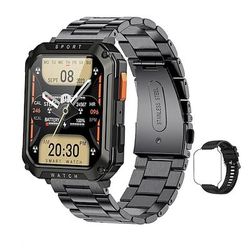 LIGE BW0619 Orologio intelligente 2.01 pollice Intelligente Guarda Bluetooth Avviso di chiamata Localizzatore di attività Monitoraggio del sonno Compatibile con Android iOS Da donna Da uomo Bussola