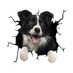 adesivo per auto auto lunotto posteriore cucciolo vetrofanie rotte elettrostatico simulazione 3d bulldog francese adesivi per auto decalcomanie in vinile