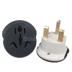 UK Plug Adapter 13A 250V HK Travel Adapter Converter 2 Round Socket High Quality Universal AU US EU CN To UK AC Wall Socket