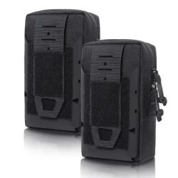 Camping Hiking Cycling 1000D Nylon Waist Bags Waterproof 6.7 Inches Phone Keys Tools Small Utility Pouch Men Tactical Pouch Bags