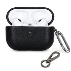 For AirPods Pro 2 Case Cover Comes with 2 Different Styles of Hooks Leather Protection Case Fits the Airpods pro 2nd Gen Case
