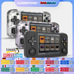 ANBERNIC RG35XX H Handheld Game Console Linux 3.5 inch IPS Screen H700 Retro Video Games Player 3300mAh 64G 5528 Classic Games