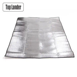Camping Mat Foam Foil Blanket Aluminum Insulation Foam Foil Mat Sleeping Pad Thermal Outdoor Tent Footprint Reflecting Heat