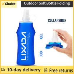 250/300/380/500ml Water Bottle Folding Soft Flask Sport Water Bottle Water Bag Collapsible Water Bottle Running Camping Hiking